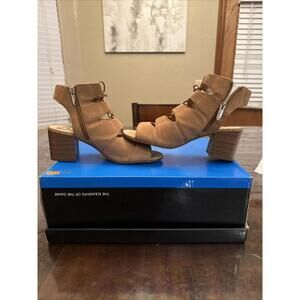 Sam Edelman Sarabeth Women's Suede Saddle Sandals block Heel Size 6 1/2